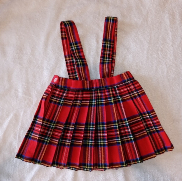 Lord & Taylor | VINTAGE Girls Tartan Plaid Pleated Jumper Skirt Size 4 Girls - Picture 8 of 10
